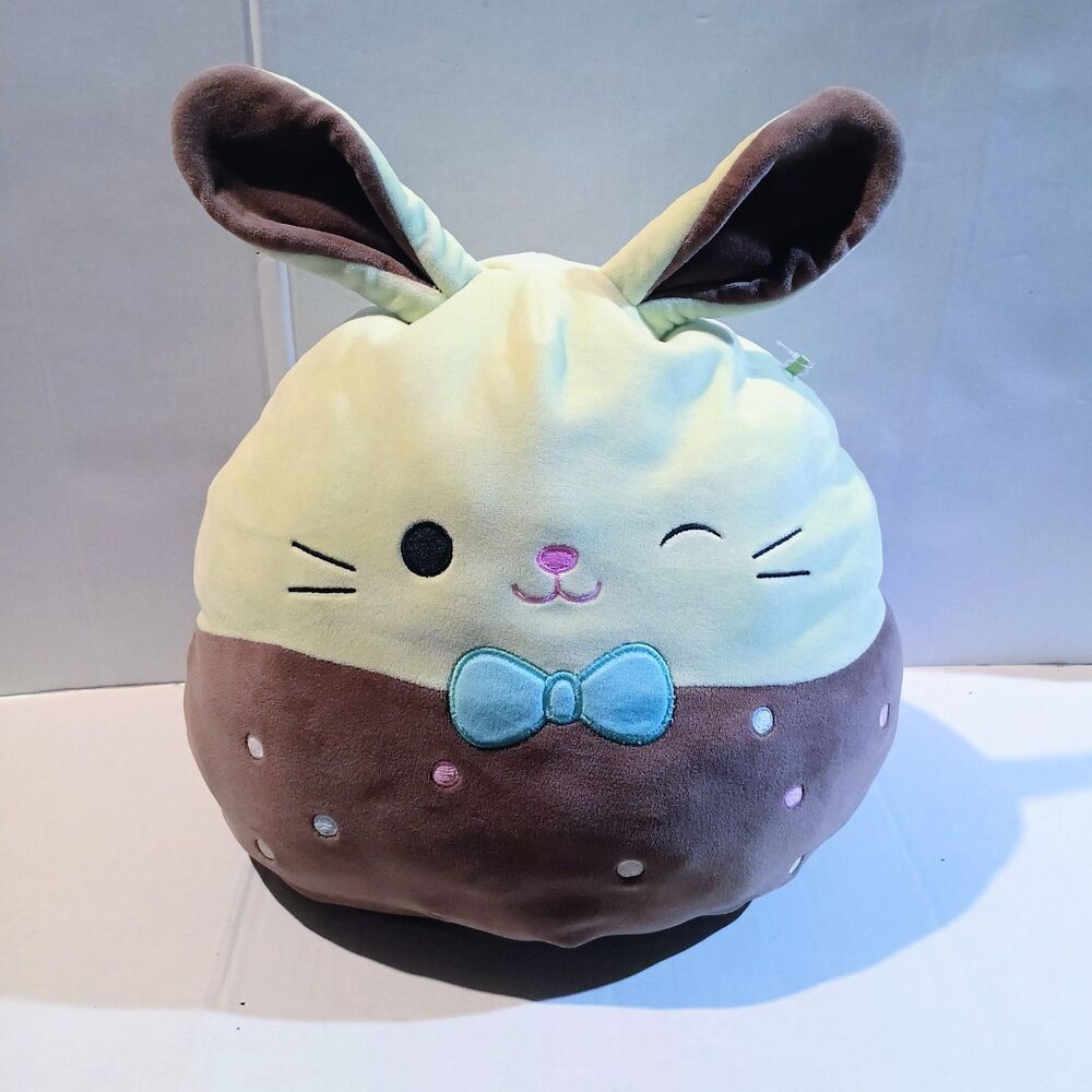 Squishmallow Buster Chocolate Dipped Bunny Plush-Easter 2025-Green-12 Inch